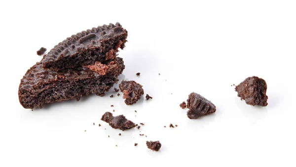 Çikolatalı kurabiye kırıntıları — Stok fotoğraf