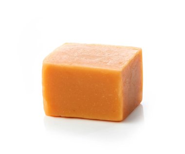 Beyaz zemin üzerinde karamel şeker