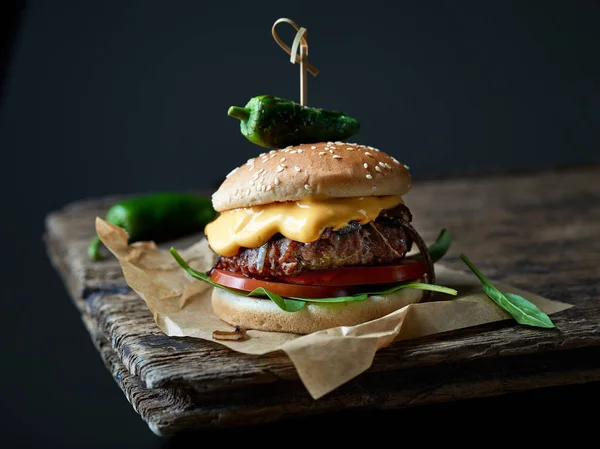 Hambúrguer saboroso fresco — Fotografia de Stock