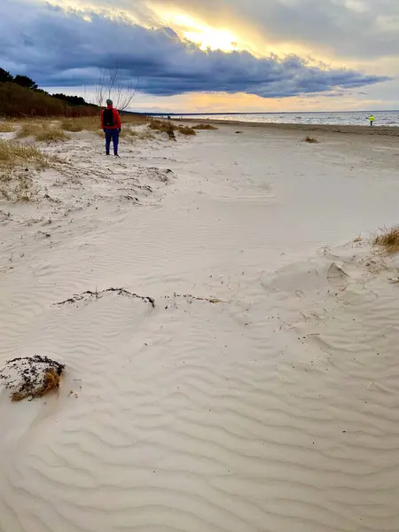 Mar Baltico Paesaggio Tramonto — Foto Stock