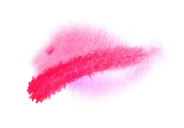 Tinta Aquarela Rosa Isolada Fundo Branco — Fotografia de Stock