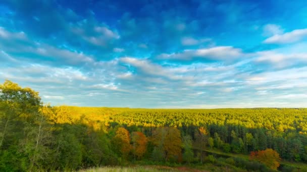 Autumn landscape, 4K time-lapse — Stock Video