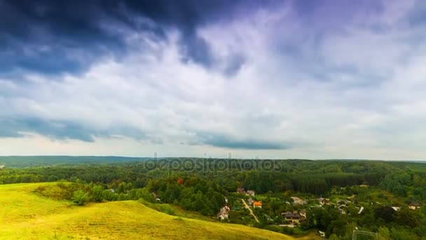 Autumn landscape, time-lapse — Stock Video