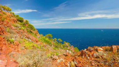 Akdeniz sahil Fransa, 4k hızlandırılmış