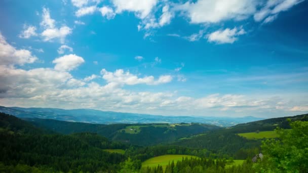 Alpine landschap, 4k time-lapse — Stockvideo