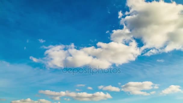 Nuvole nel cielo, 4k time-lapse — Video Stock