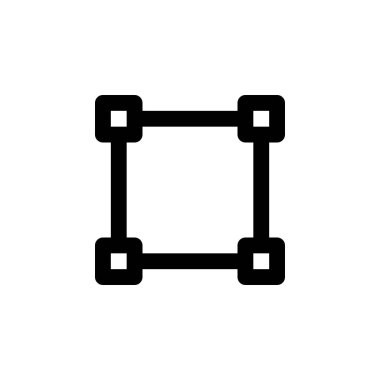 dikdörtgen yol simgesi