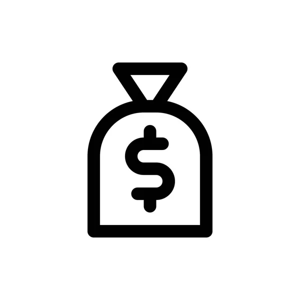 Sac d'argent Dollar — Image vectorielle