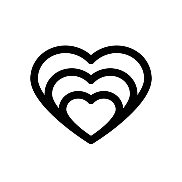 Icône Valentine Heart — Image vectorielle