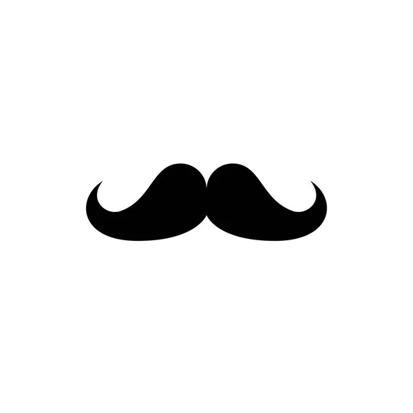 Mustasch spindelväv ikonen — Stock vektor