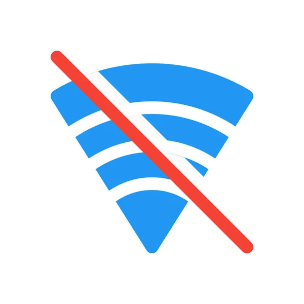 Nessuna icona del segnale wifi — Vettoriale Stock