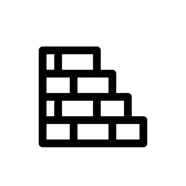 Bricks wall icon — Stock Vector