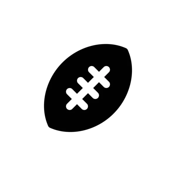 Icono de pelota de rugby — Vector de stock