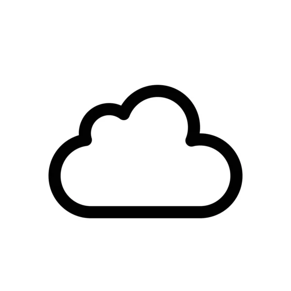 Felhő tároló ikon — Stock Vector