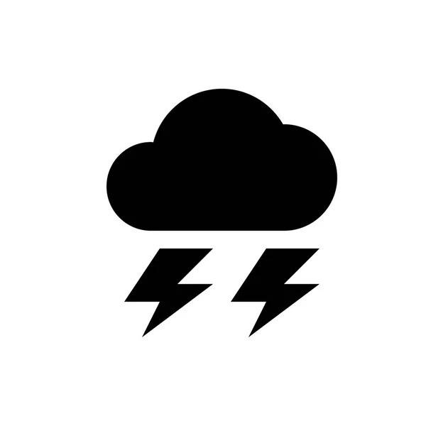 Thunderstorm icono web — Archivo Imágenes Vectoriales