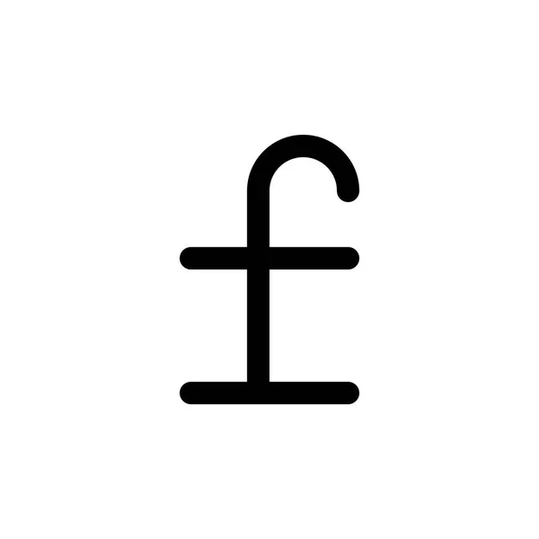 Líra pénzt ikon — Stock Vector