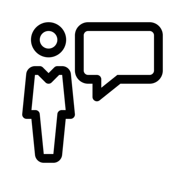 Pictogram voor web chat — Stockvector