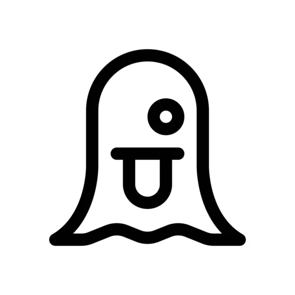 Ghost web emoticon — Stock Vector