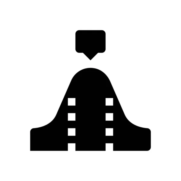 Wave diagram icon — Stock Vector