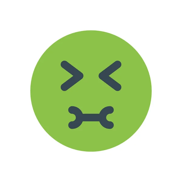 Emoji-Symbol zum Kotzen — Stockvektor