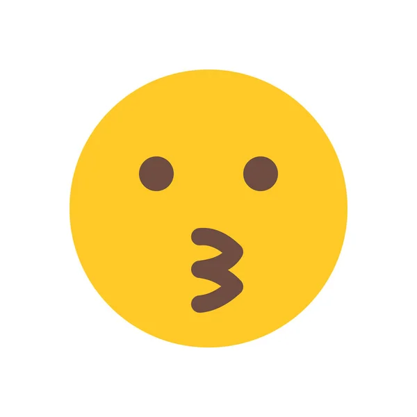 Całując ikonę emoji — Wektor stockowy