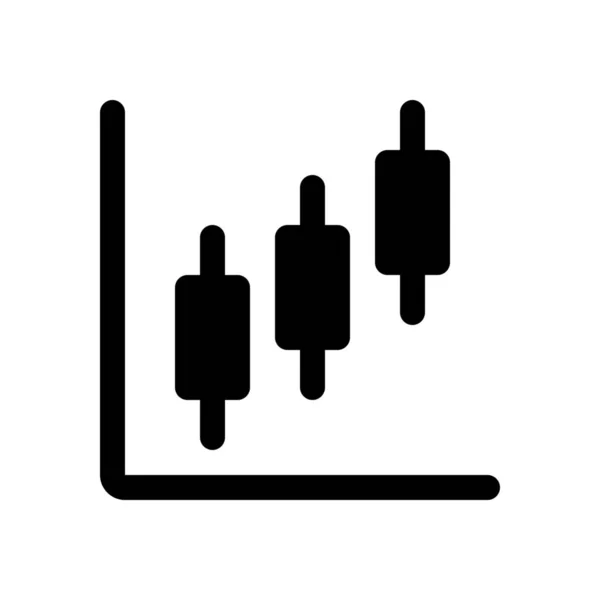 Ícone gráfico whisker —  Vetores de Stock