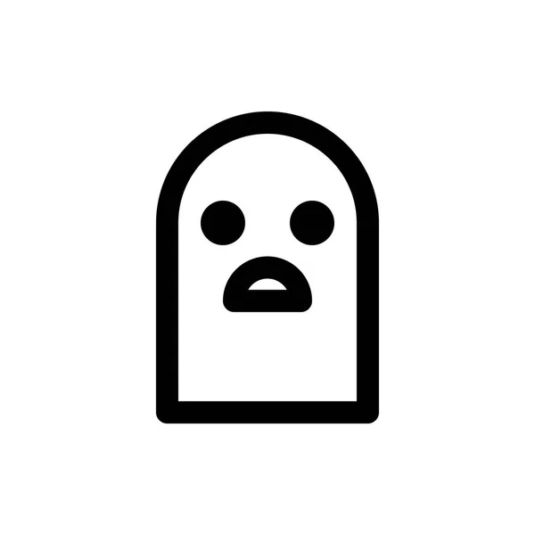 Worm sad face icon — Stock Vector
