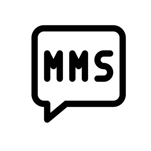 Icono web mms — Vector de stock