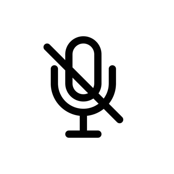 Hudební mikrofon ikona — Stockový vektor