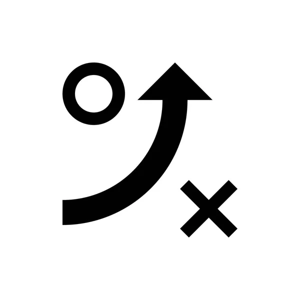 Strategize enkel ikon — Stock vektor