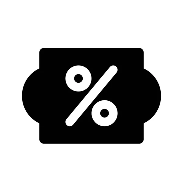 Ícone de desconto promocional —  Vetores de Stock