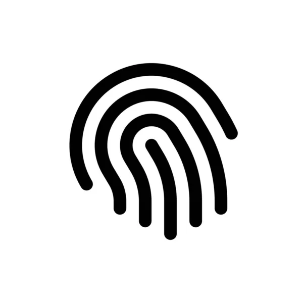 Fingerprint Skanningsikonen — Stock vektor