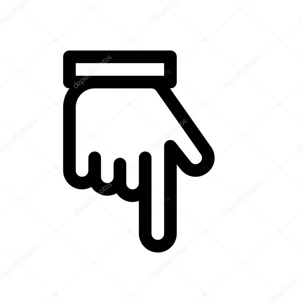 backhand pointer icon