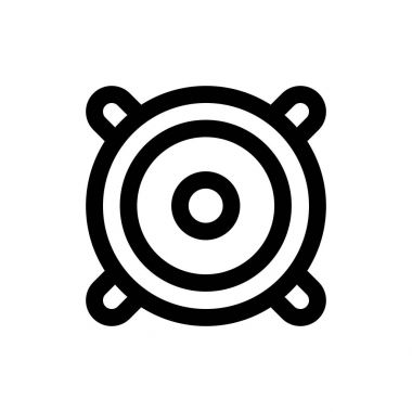 basit hoparlör simgesi