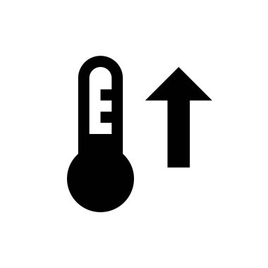temperature up simple icon clipart