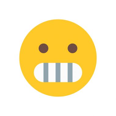 grimacing emoji icon clipart