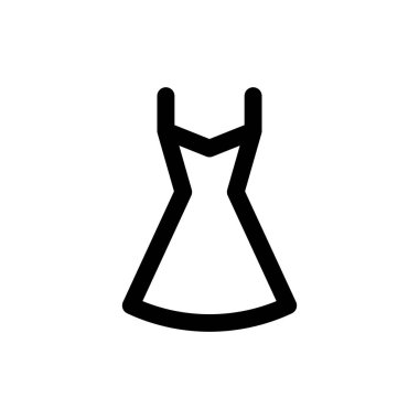 Kadın elbise simgesi