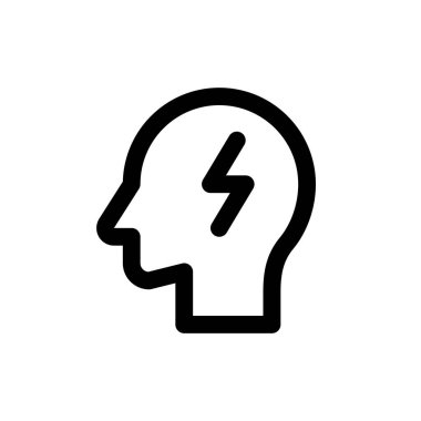 Düşünme kafa simgesi