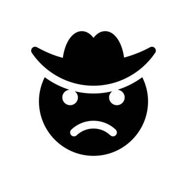 üzgün kovboy simgesi