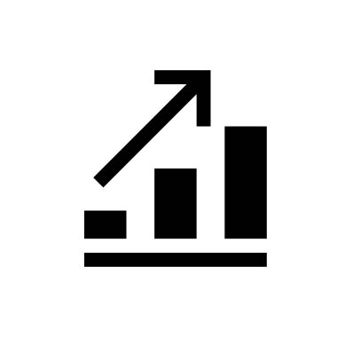 çubuk grafik simge kar