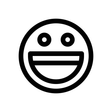 mutlu gülen yüz simgesi