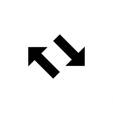 ok sol simgesi eğimli