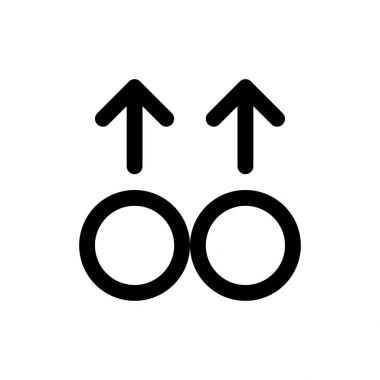 iki parmak kuvvetli darbe yukarı simgesi