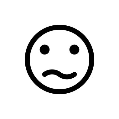 endişeli gülen yüz simgesi