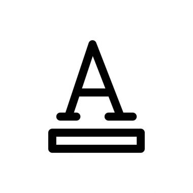 Metin renk basit simgesi