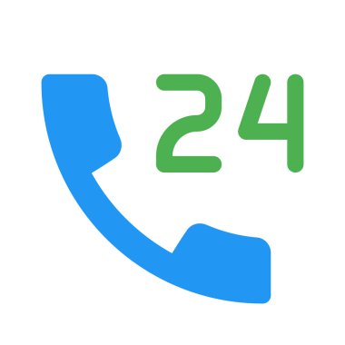 24 saat arama simgesi