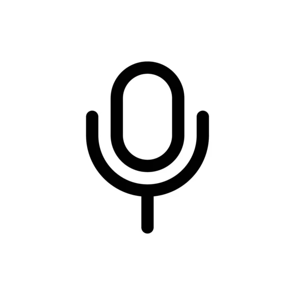Εικονίδιο web μικρόφωνο — Διανυσματικό Αρχείο