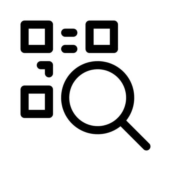 Icona del codice QR — Vettoriale Stock