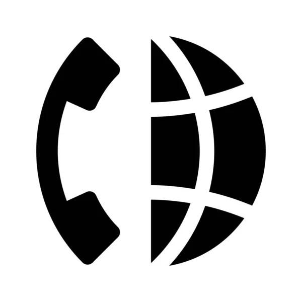 Ikona połączenia międzynarodowe — Wektor stockowy
