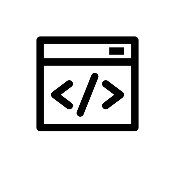 Icône de code web — Image vectorielle